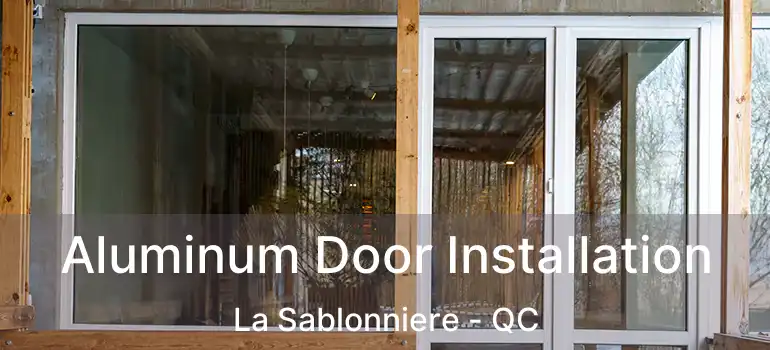  Aluminum Door Installation La Sablonniere - QC
