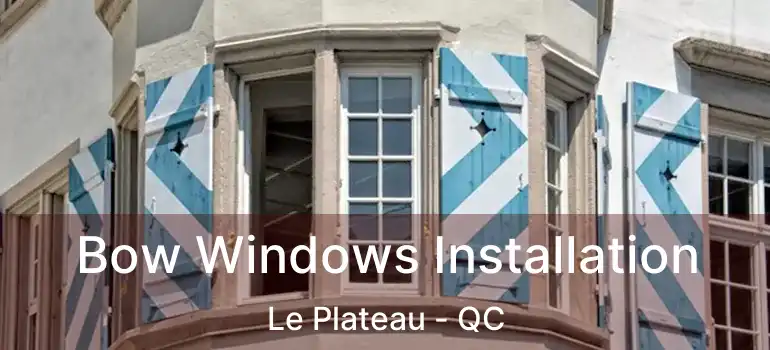  Bow Windows Installation Le Plateau - QC