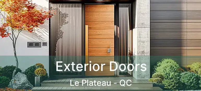  Exterior Doors Le Plateau - QC