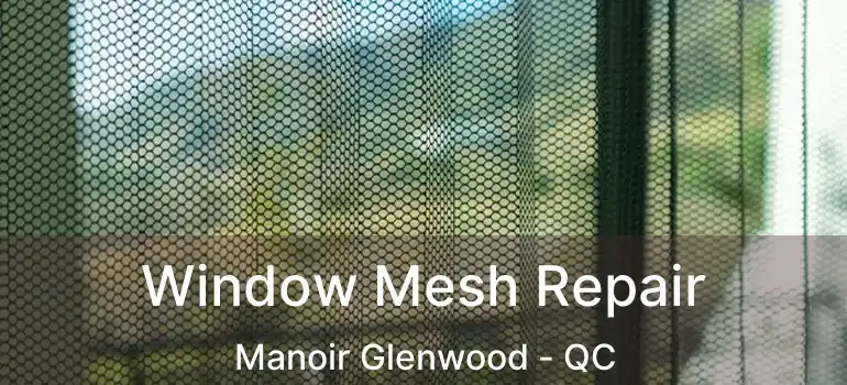  Window Mesh Repair Manoir Glenwood - QC