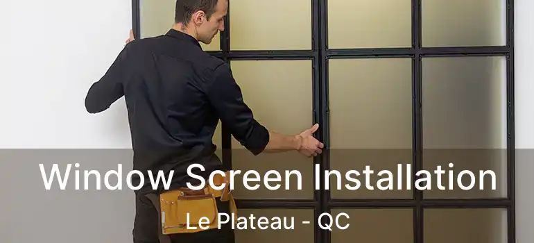  Window Screen Installation Le Plateau - QC