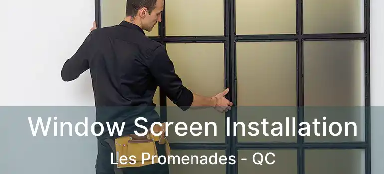  Window Screen Installation Les Promenades - QC